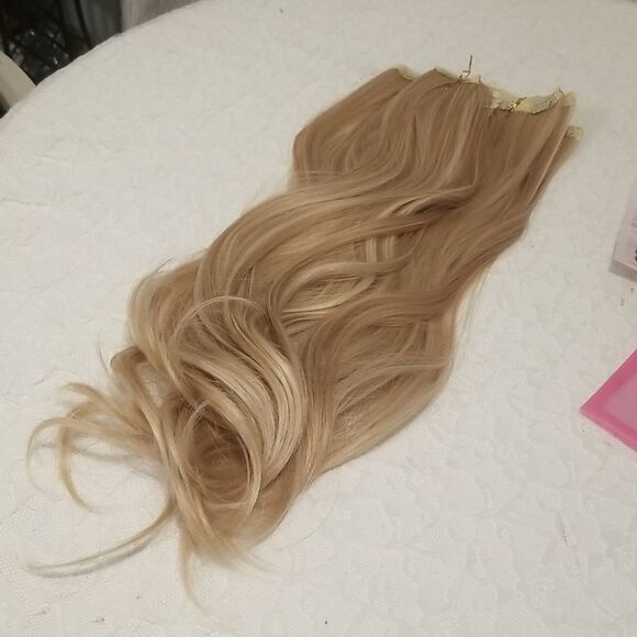 Dirty blonde Clip in human hair extensions 22" - Picture 13 of 16